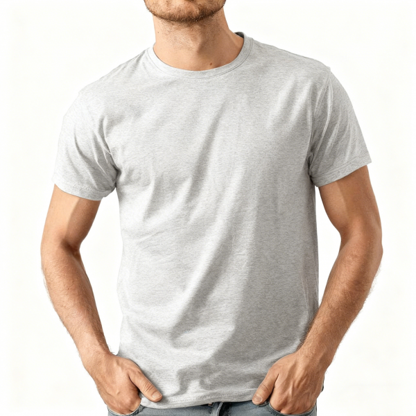 Heather Gray Crew Neck T-Shirt