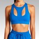 Royal Blue Cutout Racerback Sports Bra with Matching Shorts