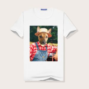 The Farmer Custom Pet Face Women T Shirt