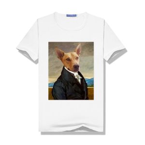 The Statesman Pet Portrait Personalized Women T-Shirt