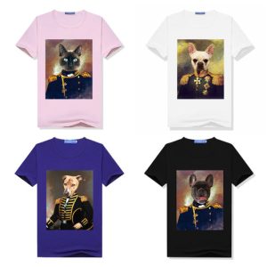 The Commander Pet Portrait Custom Women's T Shirt
