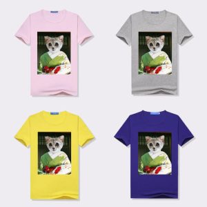 Japanese Kimono Custom Pet Face Women T-Shirt