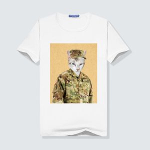 The Army Man Custom Pet Face Women T Shirt