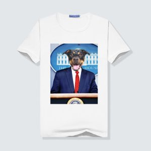 The President Portrait Custom Pet Face Women T Shirt